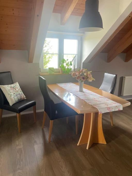 Ferienwohnung Panorama Saentisblick Hergatz Exterior foto
