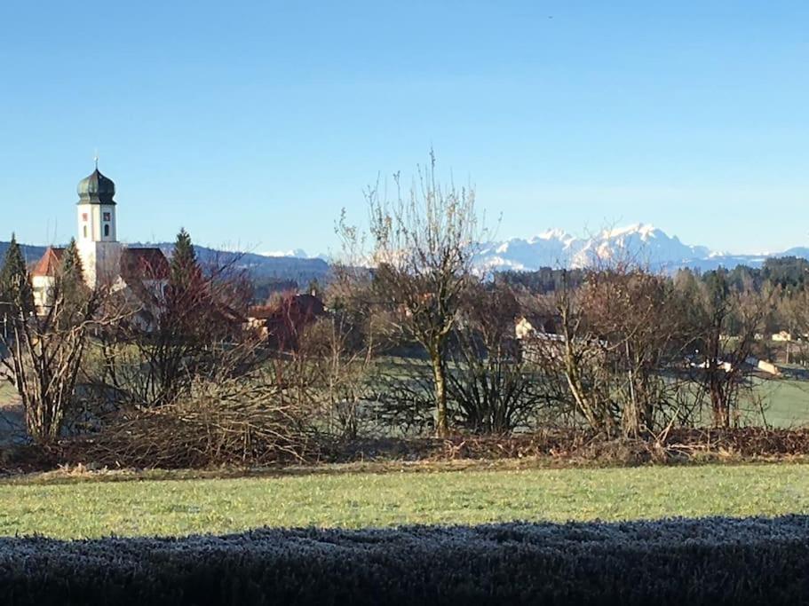 Ferienwohnung Panorama Saentisblick Hergatz Exterior foto